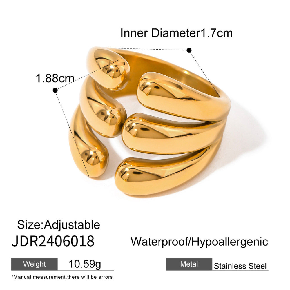 "LYRA" Ring - 18K Gold Plated - Zerafine