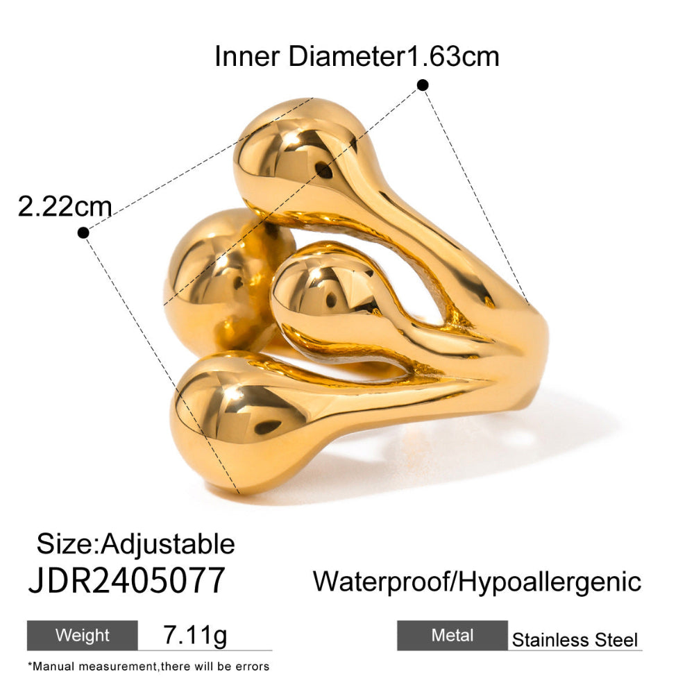 "LYRA" Ring - 18K Gold Plated - Zerafine