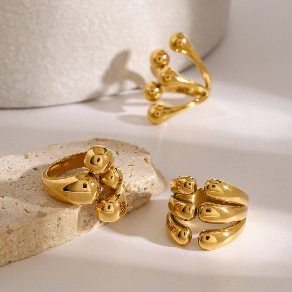 "LYRA" Ring - 18K Gold Plated - Zerafine