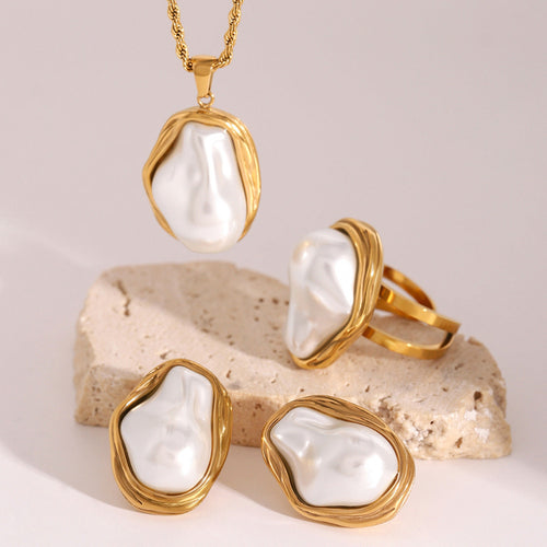 "ALURA" - 18K Gold Plated Jewelry Set - Zerafine