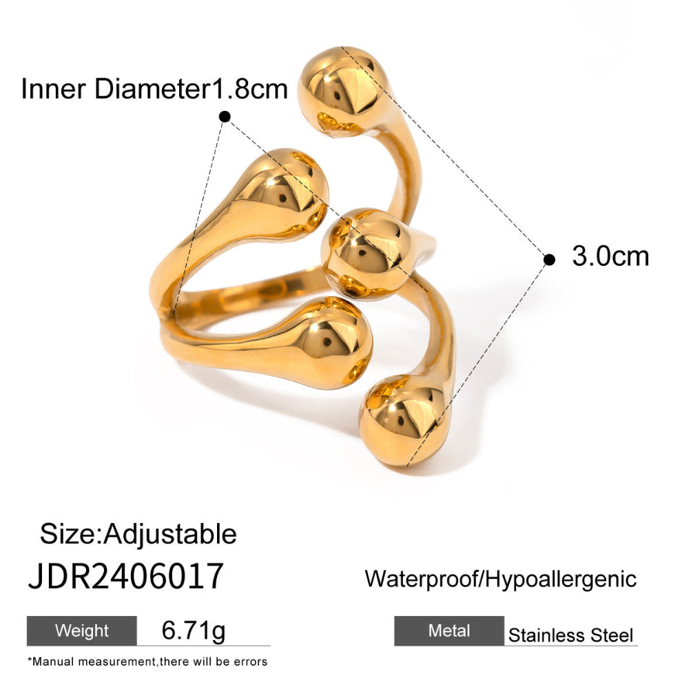 "LYRA" Ring - 18K Gold Plated - Zerafine
