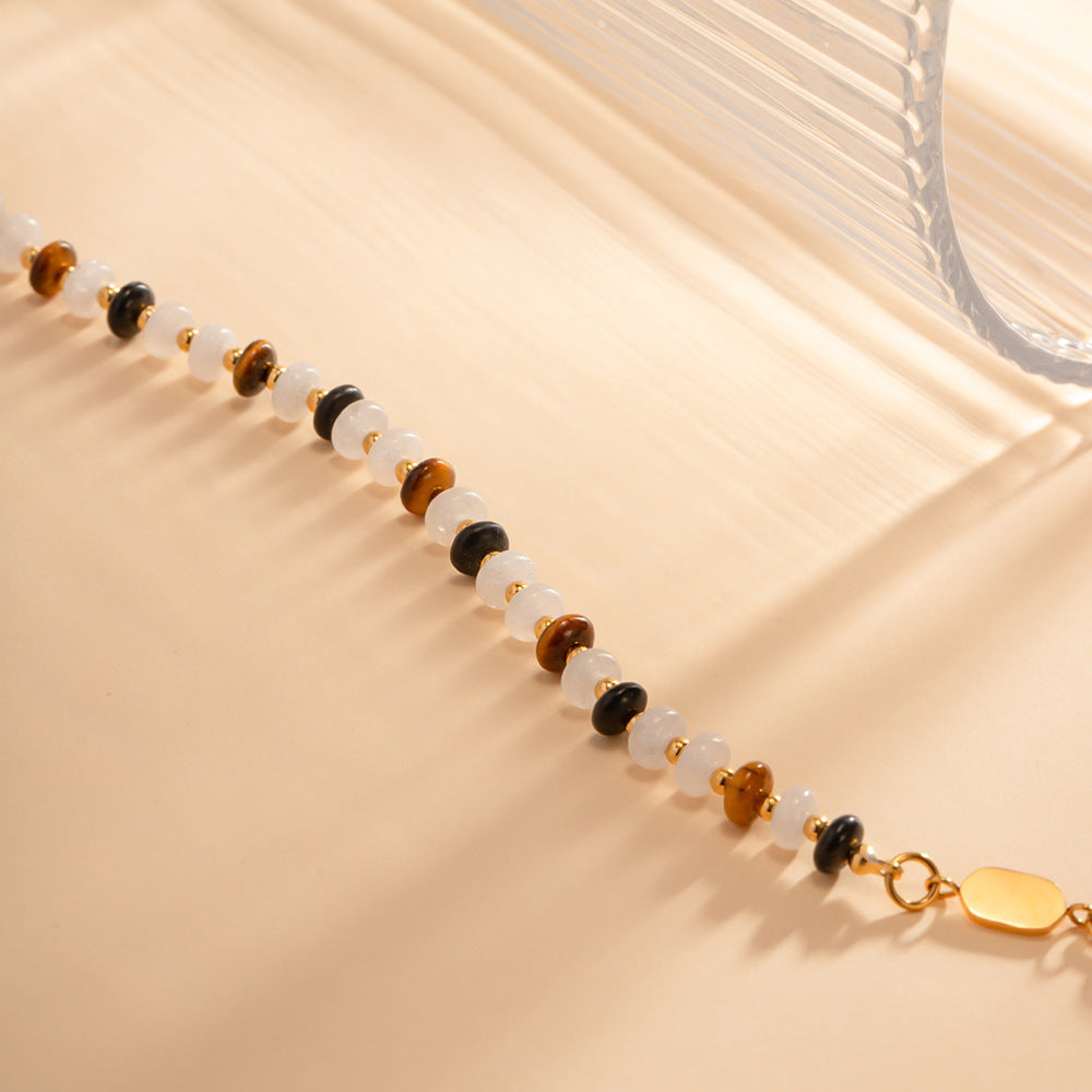 "CALISSE" Bracelet - Natural Stone & Gold Plated - Zerafine