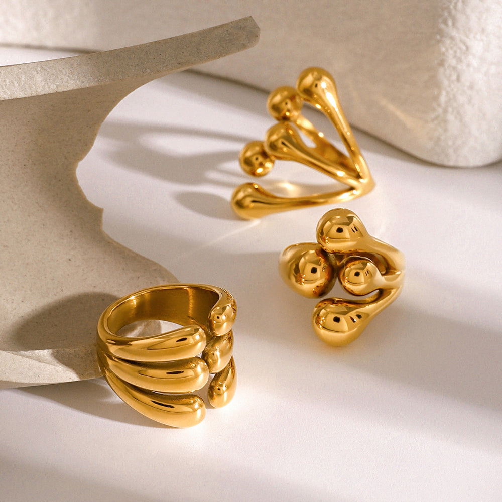 "LYRA" Ring - 18K Gold Plated - Zerafine